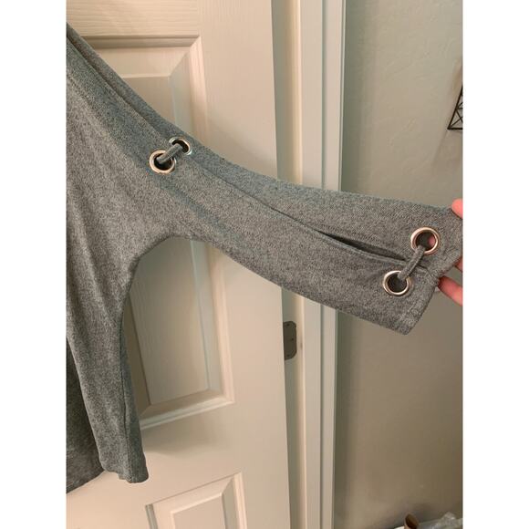 Cable & Gauge Women's 3/4 Dolman Sleeve Boatneck Cold Shoulder Top, Size XL - Picture 6 of 11